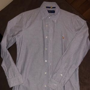Long sleeve button down polo